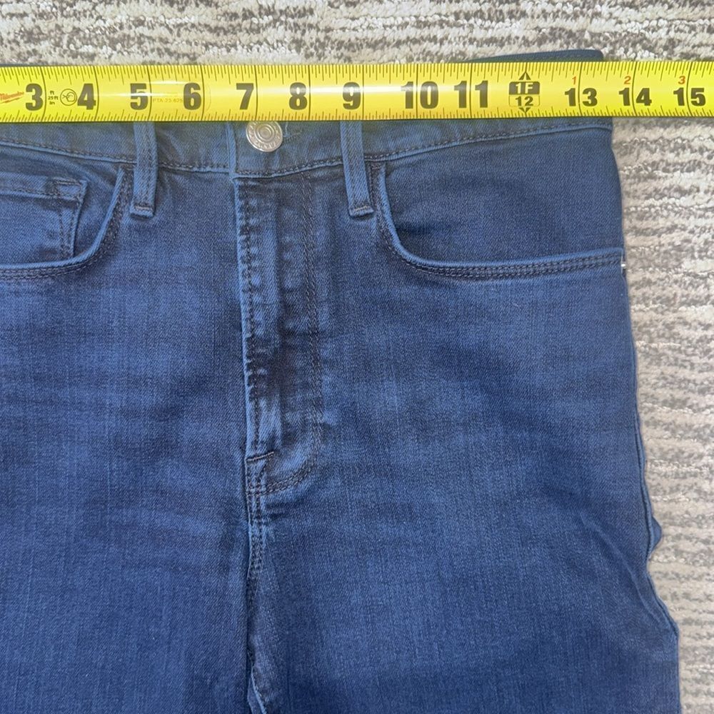 New Frame Denim Le Crop Flare Raw After Jean In Fiona Size 26 - Picture 10 of 16